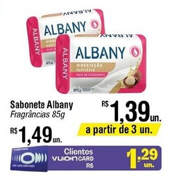 Fort Atacadista Sabonete Albany Fragrâncias 85g oferta