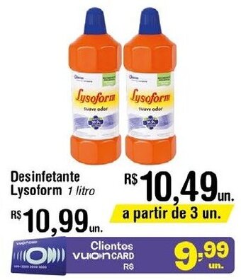 Fort Atacadista Desinfetante Lysoform 1 litro oferta