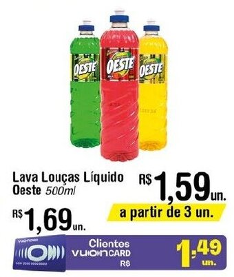 Fort Atacadista Lava Louças Liquido Oeste 500ml oferta