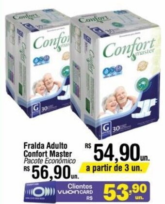 Fort Atacadista Fralda Adulto Confort Master Pacote Econômico oferta