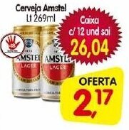 Cercadão Cerveja Amstel Lt 269ml oferta