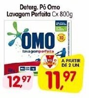 Cercadão Deterg. Pó Omo Lavagem Perfeita Cx 800g oferta