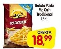 Cercadão Batata Palito Mc Cain Tradicional 1,5Kg oferta
