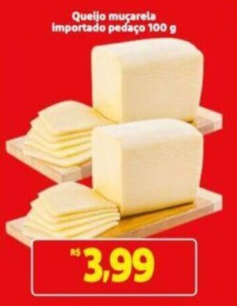 Extra Supermercado Queijo muçarela importado pedaço 100 g oferta