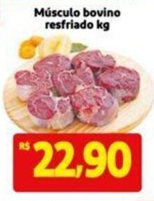 Extra Supermercado Músculo bovino resfriado kg oferta