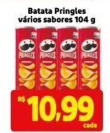Extra Supermercado Batata Pringles vários sabores 104 g oferta