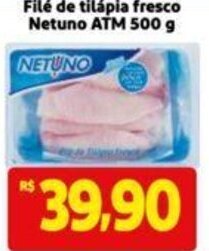 Extra Supermercado Filé de tilápia fresco Netuno ATM 500 g oferta