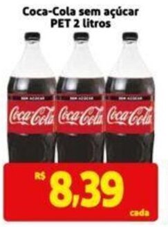 Extra Supermercado Coca-Cola sem açúcar PET 2 litros oferta