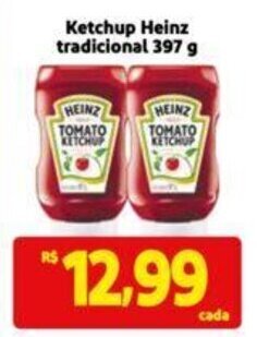Extra Supermercado Ketchup Heinz tradicional 397 g oferta