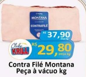 Rede Krill Contra Filé Montana Peça à vácuo kg oferta