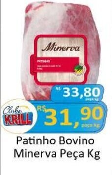 Rede Krill Patinho Bovino Minerva peça kg oferta