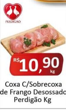 Rede Krill Coxa C/Sobrecoxa de Frango Desossado Perdigão Kg oferta