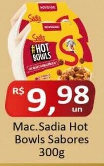 Rede Krill Mac.Sadia Hot Bowls Sabores 300g oferta