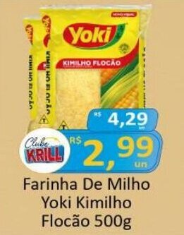 Rede Krill Farinha De Milho Yoki Kimilho Flocão 500g oferta