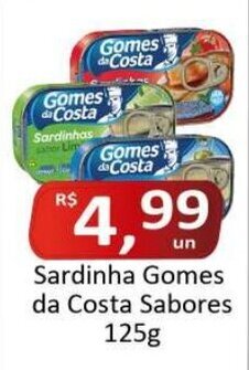 Sardinhas Gomes da Costa Sabores 125g