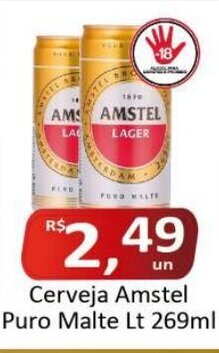 Rede Krill Cerveja Amstel Puro Malte Lt 269ml oferta