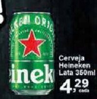 Rossi Supermercado Cerveja Heineken Lata 350ml oferta