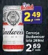 Rossi Supermercado Cerveja Budweiser lata 269ml oferta