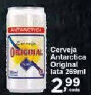 Rossi Supermercado Cerveja Antarctica Original lata 269ml oferta