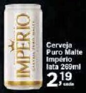 Rossi Supermercado Cerveja Puro Malte Império lata 269ml oferta