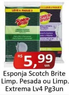 Rede Krill Esponja Scotch Brite Limp. Pesada ou Limp. Extrema Lv4 Pg3un oferta