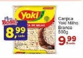 Rossi Supermercado Canjica Yoki Milho Branco 500g oferta