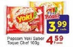 Rossi Supermercado Popcorn Yoki Sabor Toque Chef 100g oferta