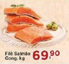 Rossi Supermercado Filé Salmão Cong. kg oferta