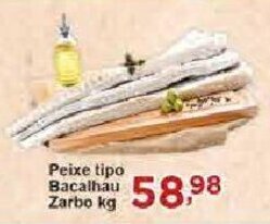 Rossi Supermercado Peixe tipo Bacalhau Zarbo kg oferta