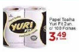 Rossi Supermercado Papel Toalha Yuri Fit 2un. c/100 Folhas oferta