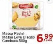 Rossi Supermercado Massa Pastel Massa Leve Discão/ Cumbuca 500g oferta