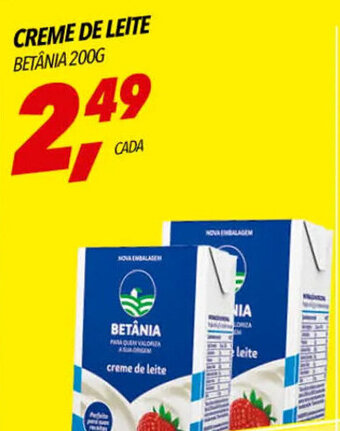 Frangolândia CREME DE LEITE BETÂNIA 200G oferta