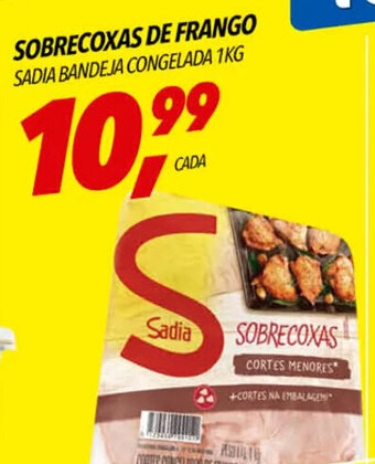 Frangolândia SOBRECOXAS DE FRANGO SADIA BANDEJA CONGELADA 1KG oferta