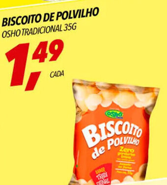 Frangolândia BISCOITO DE POLVILHO OSHO TRADICIONAL 35G oferta