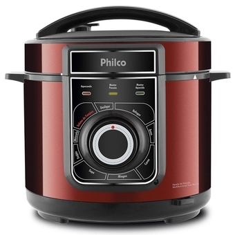 Benoit Panela de pressão elétrica multifuncional philco inox 5l vermelha oferta