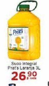 Rossi Supermercado Suco Integral Prat's Laranja 3L oferta