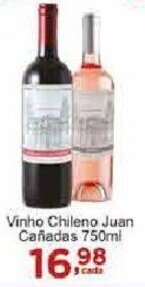 Rossi Supermercado Vinho Chileno Juan Cañadas 750ml oferta