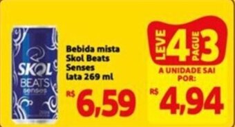 Bebida mista Skol Beats Senses lata 269 ml