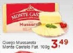 Rossi Supermercado Queijo Mussarela Monte Castelo Fat. 100g oferta