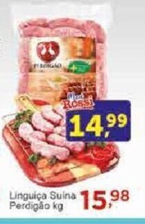 Rossi Supermercado Linguiça Suína Perdigão kg oferta