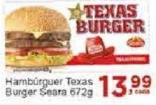 Rossi Supermercado Hambúrguer Texas Burger Seara 672g oferta