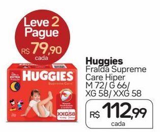 Drogal Huggies fralda supreme care hiper oferta