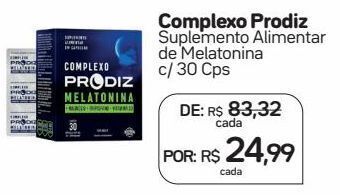 Drogal Complexo prodiz suplemento alimentar de melatonina c/ 30 cps oferta