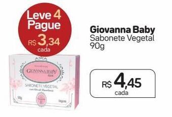 Drogal Giovanna baby sabonete vegetal 90g oferta