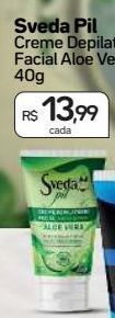 Drogal Creme depilatório facial aloe vera 40g oferta
