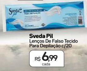 Drogal Lenços de falso tecido para depilação sveda pil c/20 oferta