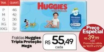 Drogal Fraldas huggies oferta