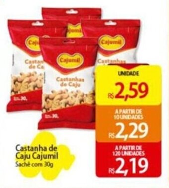 Atacadão Castanha de Caju Cajumil Sachê com 30g oferta
