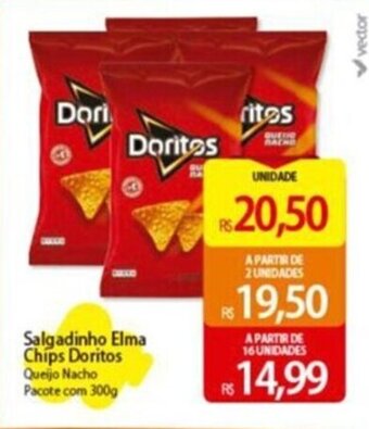 Atacadão Salgadinho Elma Chips Doritos Queijo Nacho Pacote com 300g oferta
