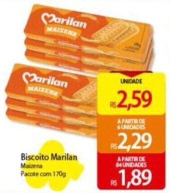 Atacadão Biscoito Marilan Maizena Pacote com 170g oferta